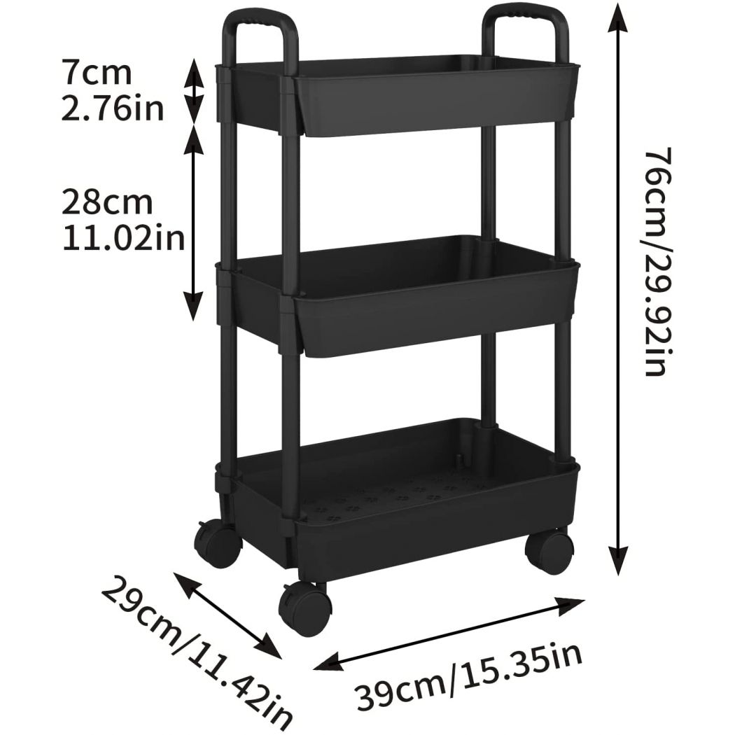 Multifunction Storage Organizer Trolley for Salon